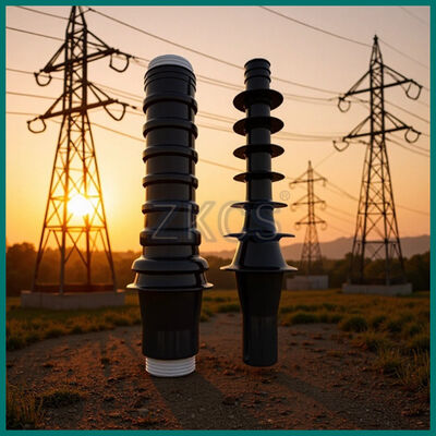 Завершение холодносокращающего кабеля с УФ-защитой и высоковольтным сопротивлением